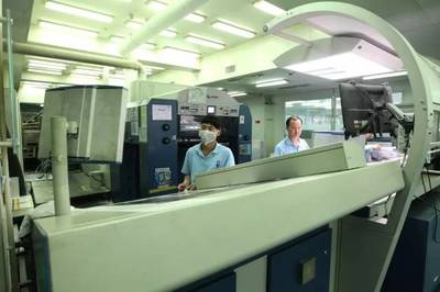 市委宣傳部調研組蒞臨樟木，調研雋思印刷公司計算機系統服務發展情況